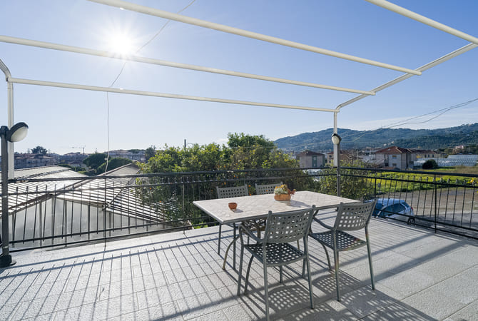 Picture of the terrace of the Vecchio Frantoio flat
