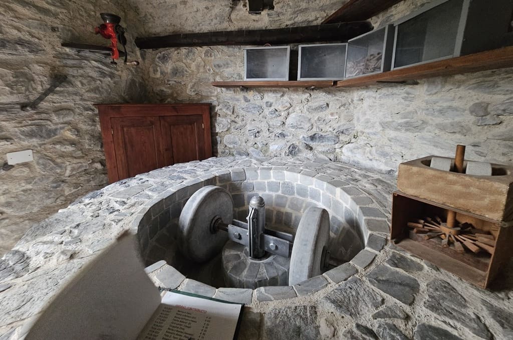 La macina del Mulino Ritrecine, Rocchetta Nervina