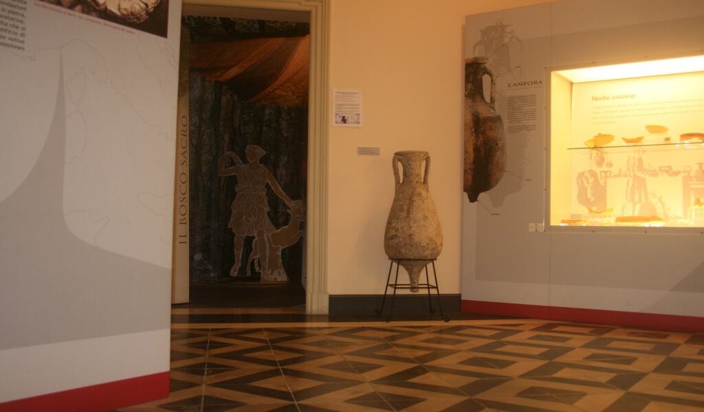 Una immagine del museo archeologico di Diano Marina